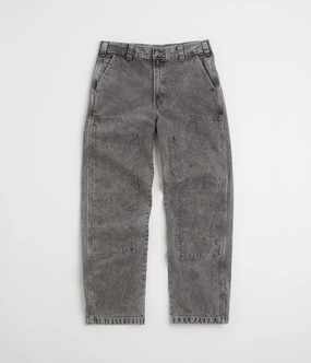 Dickies Madison Double Knee Jeans - Light Grey Wash Bootcut shape