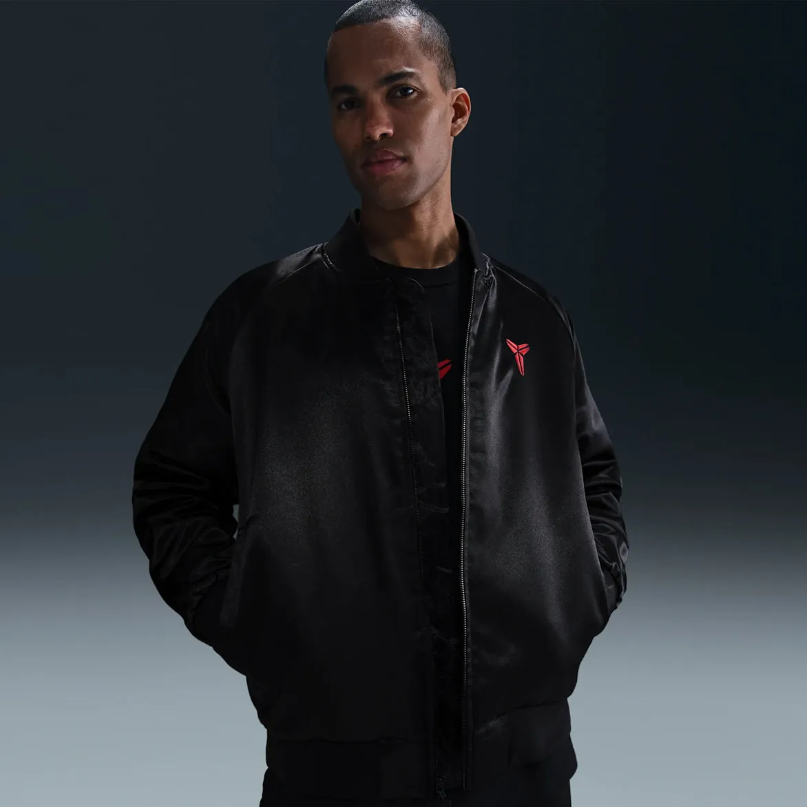 Resort Mood SnagProofMaterial KOBE "YEAR OF MAMBA" THERMA-FIT JACKET - BLACK / UNIVERSITY RED