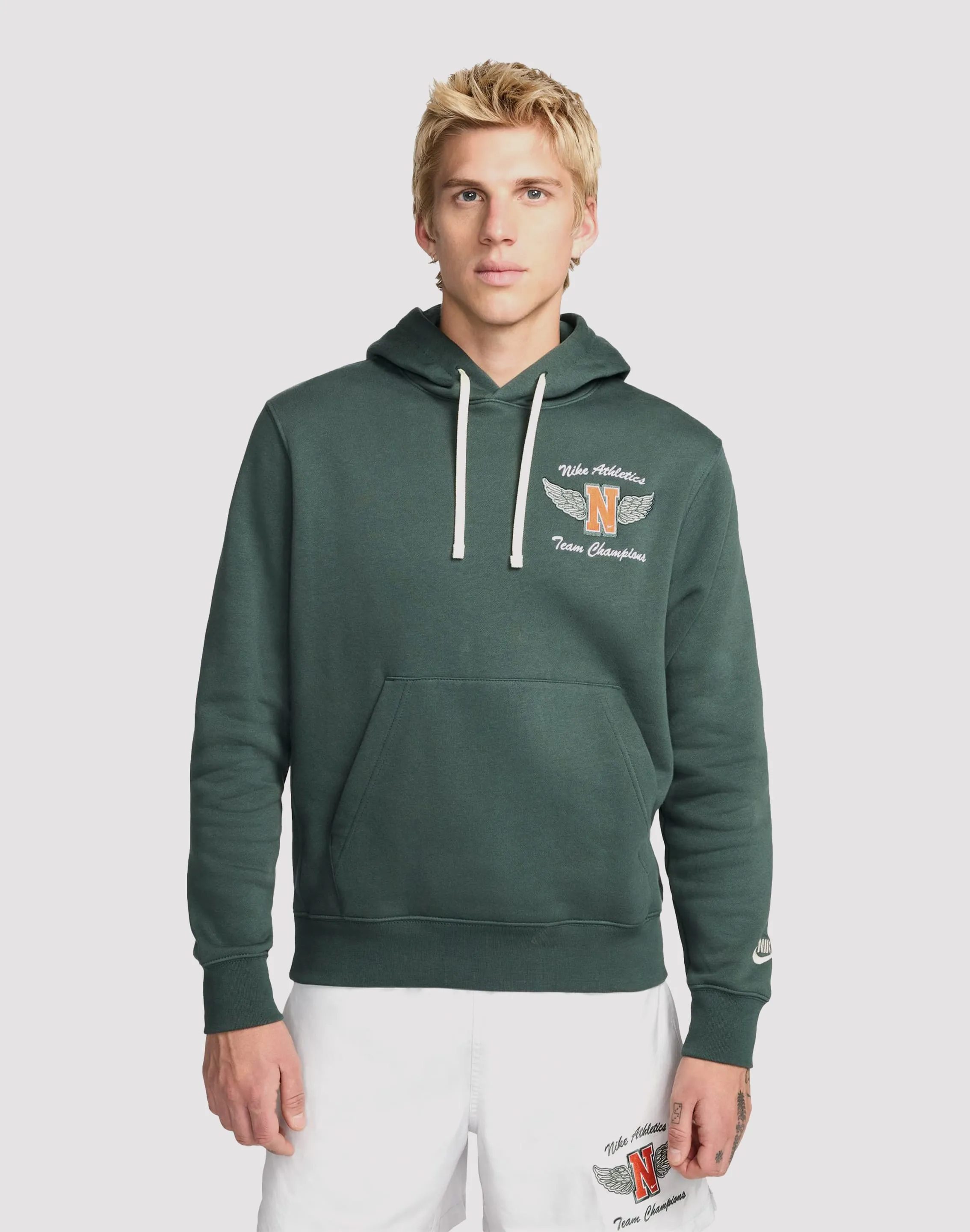 Nike Sportswear Club Fleece Pullover Hoodie HiddenZipperClosure