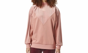 Velvet Vibes Crew Sweatshirt "Raw Pink" Body Free MoistureWicking Fabric