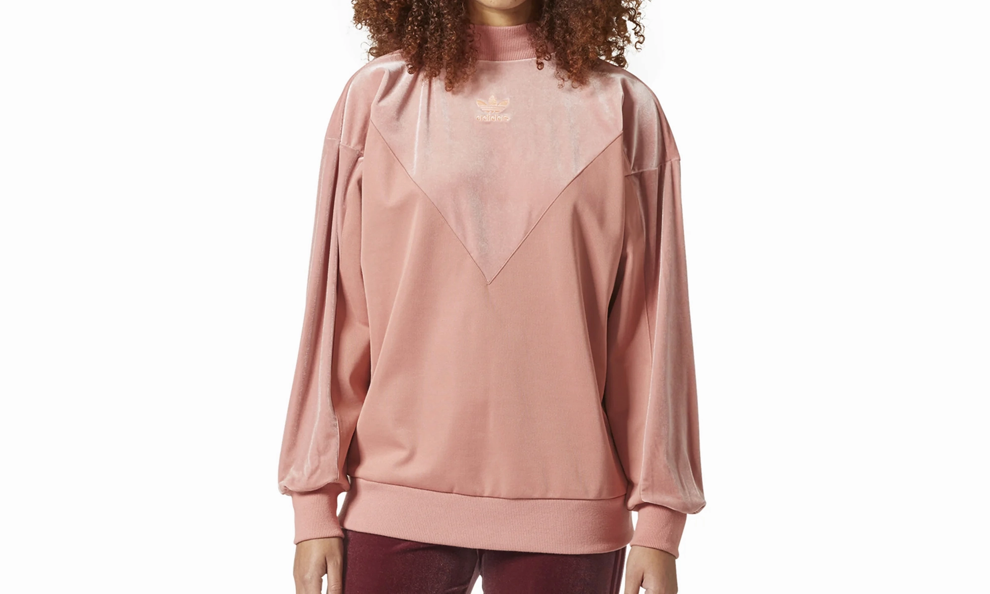 Velvet Vibes Crew Sweatshirt "Raw Pink" Body Free MoistureWicking Fabric