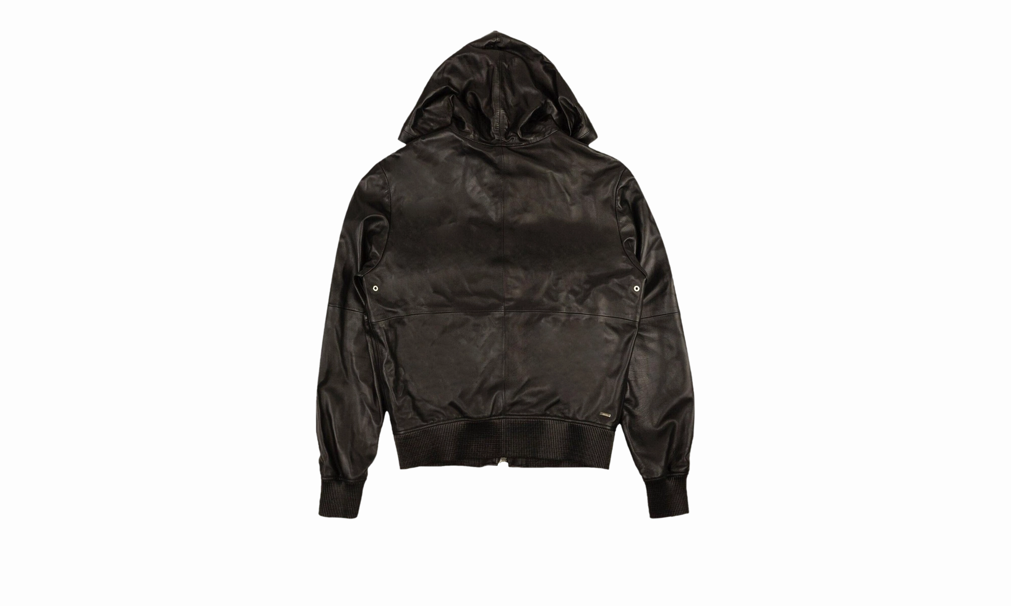 Leather Hoodie "Black"
