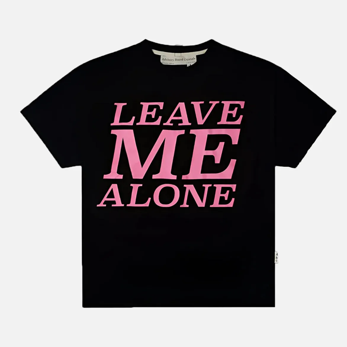 LEAVE ME ALONE SHORT SLEEVE TEE - BLACK / PINK Harbor Style