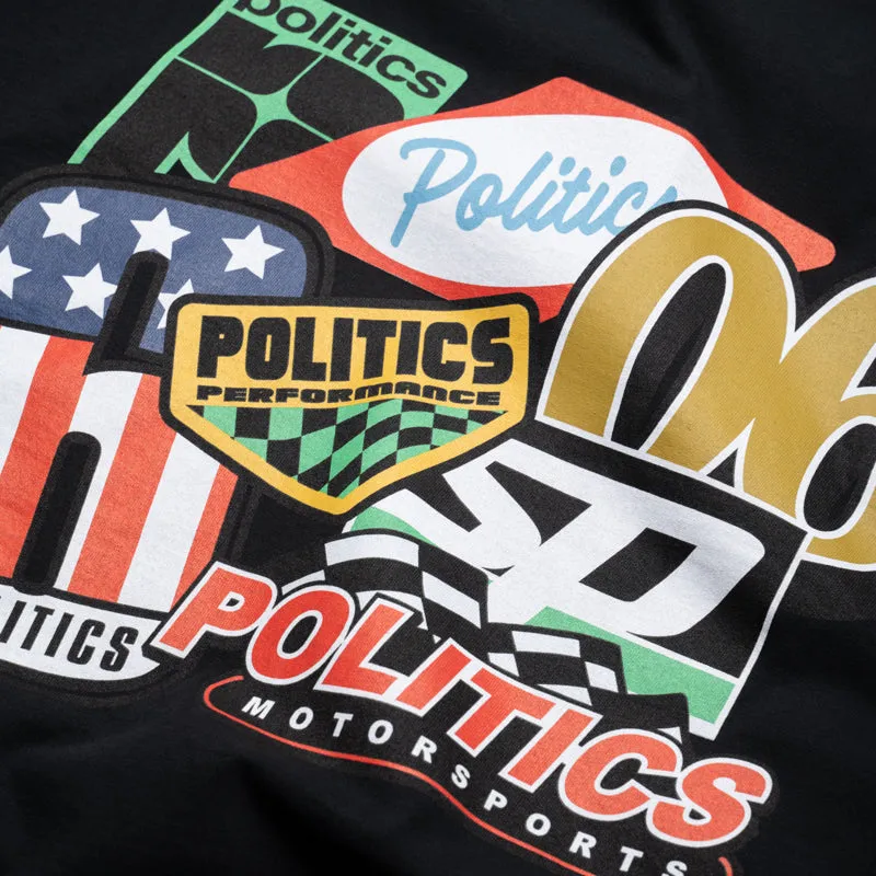 Exclusive Design exhibition venue Politics Sponsor Tee - Black