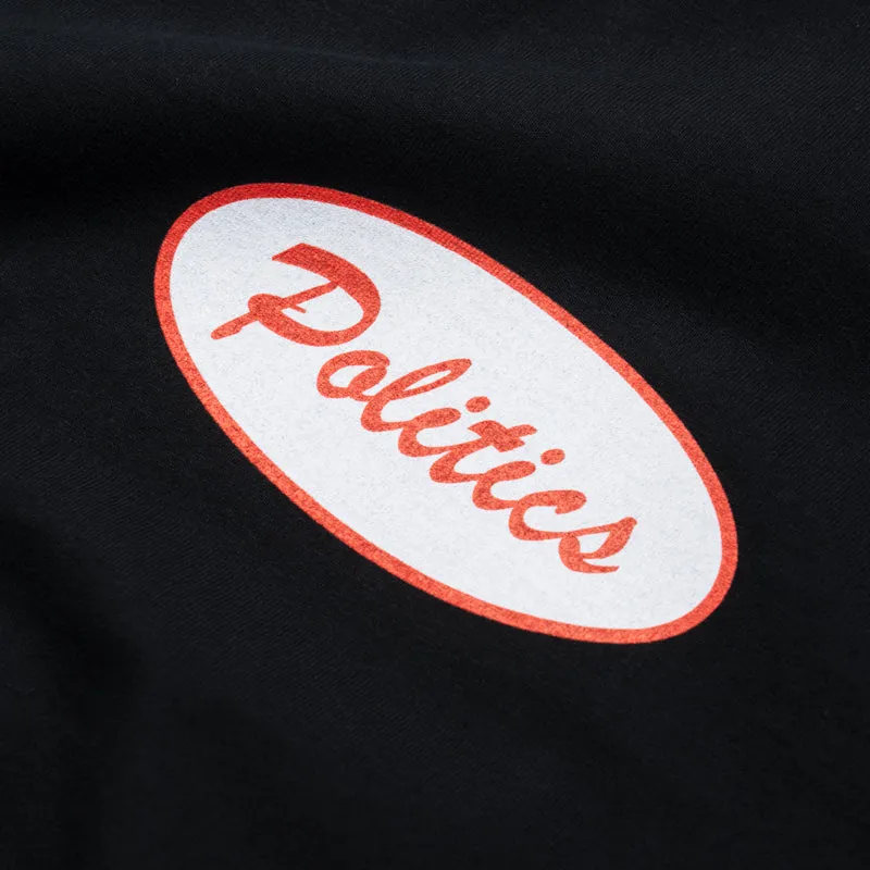 Politics Sponsor Tee - Black Fashionista