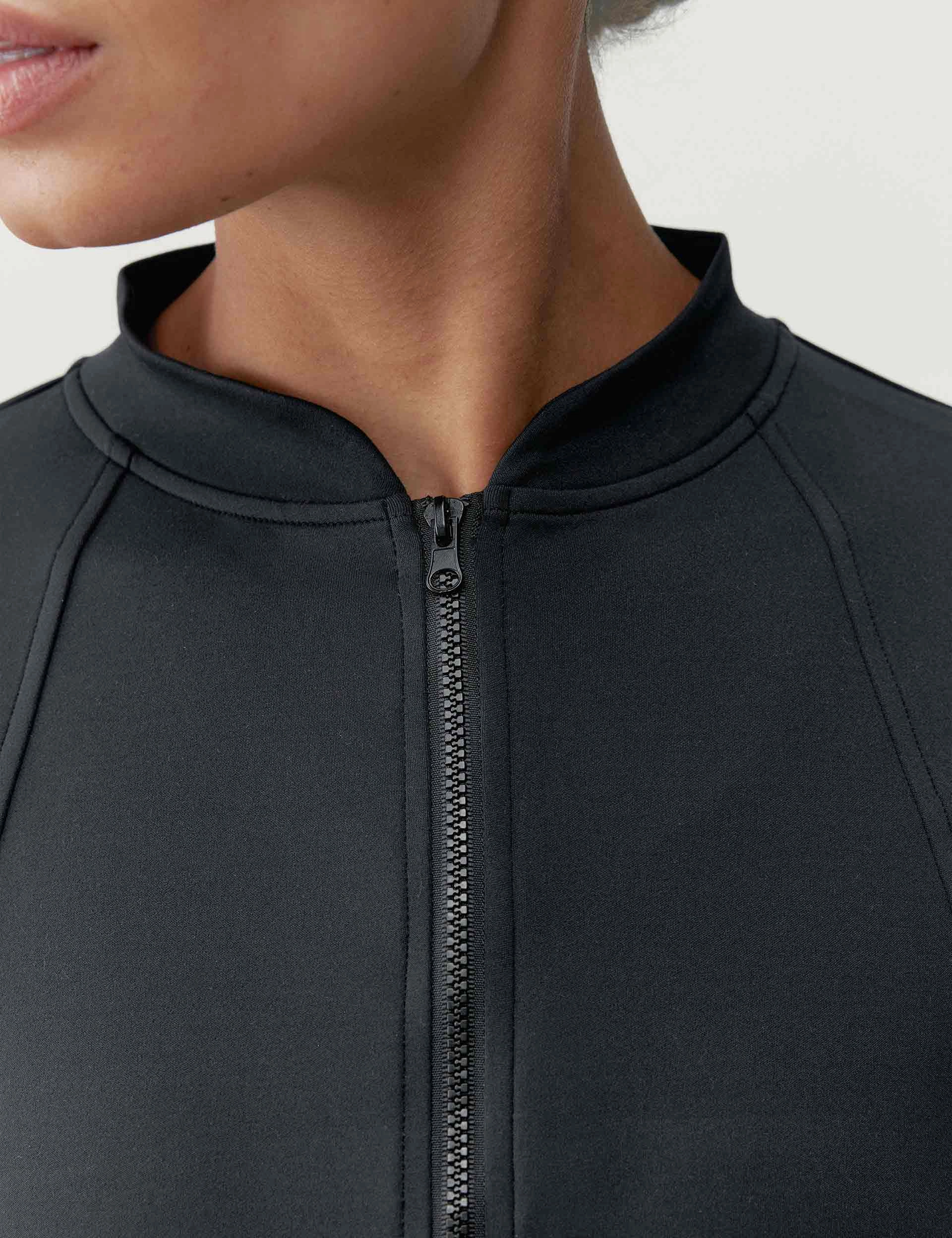 Leila Jacket - Black Comfort Fit Design Minimal Daily Fit