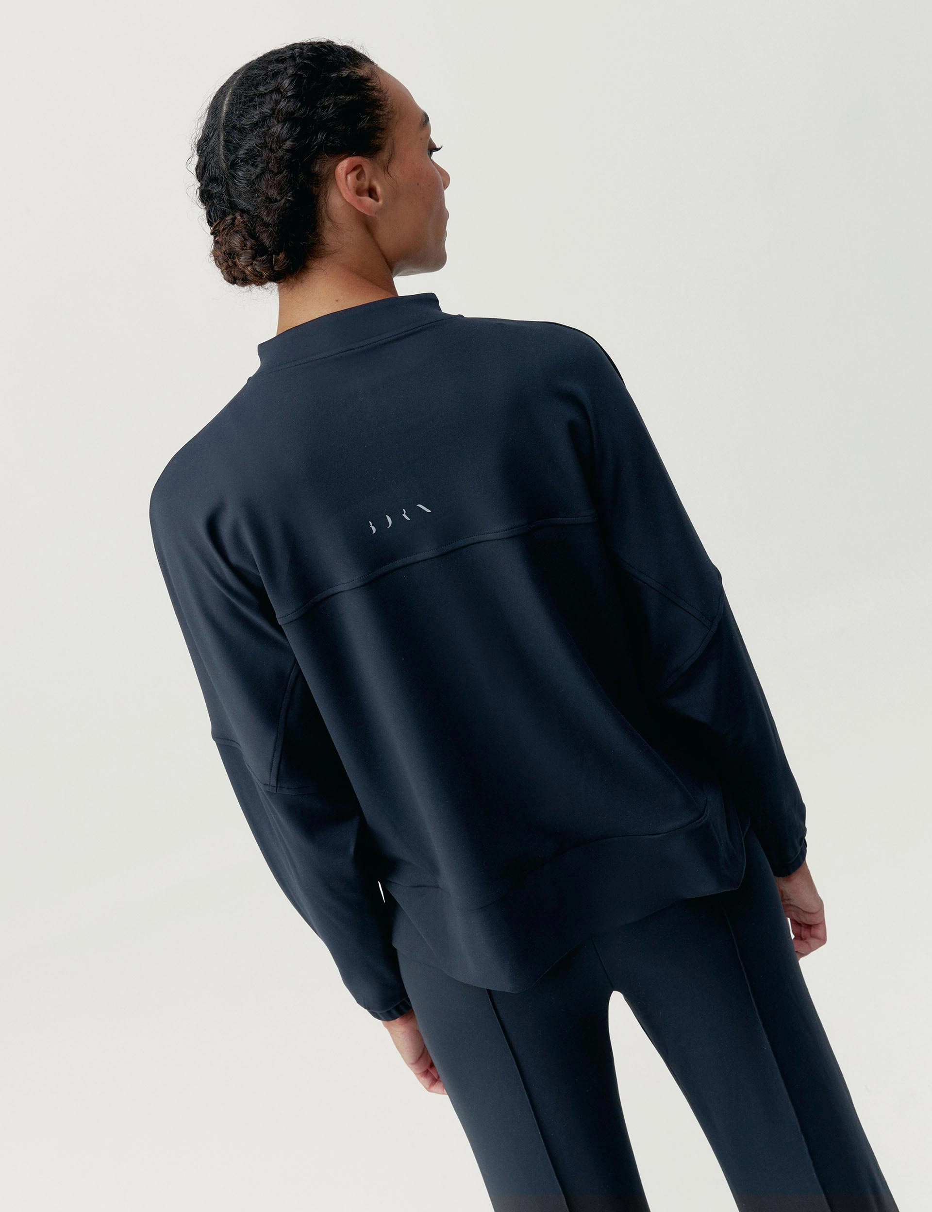 Double Stitch Seams Leila Jacket - Black