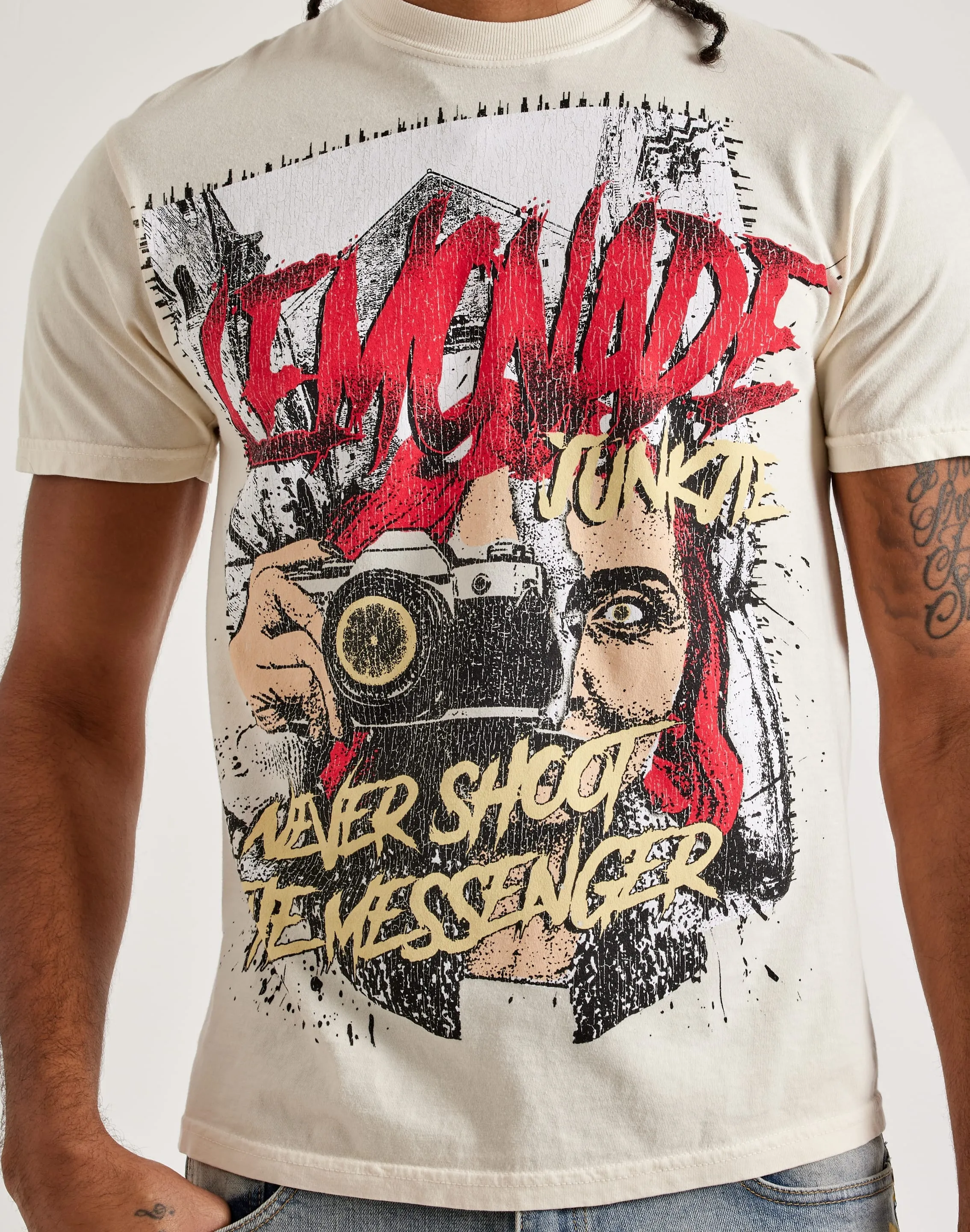 AirflowOptimized LightweightMaterial Lemonade Junkie Don't Shoot The Messenger Tee