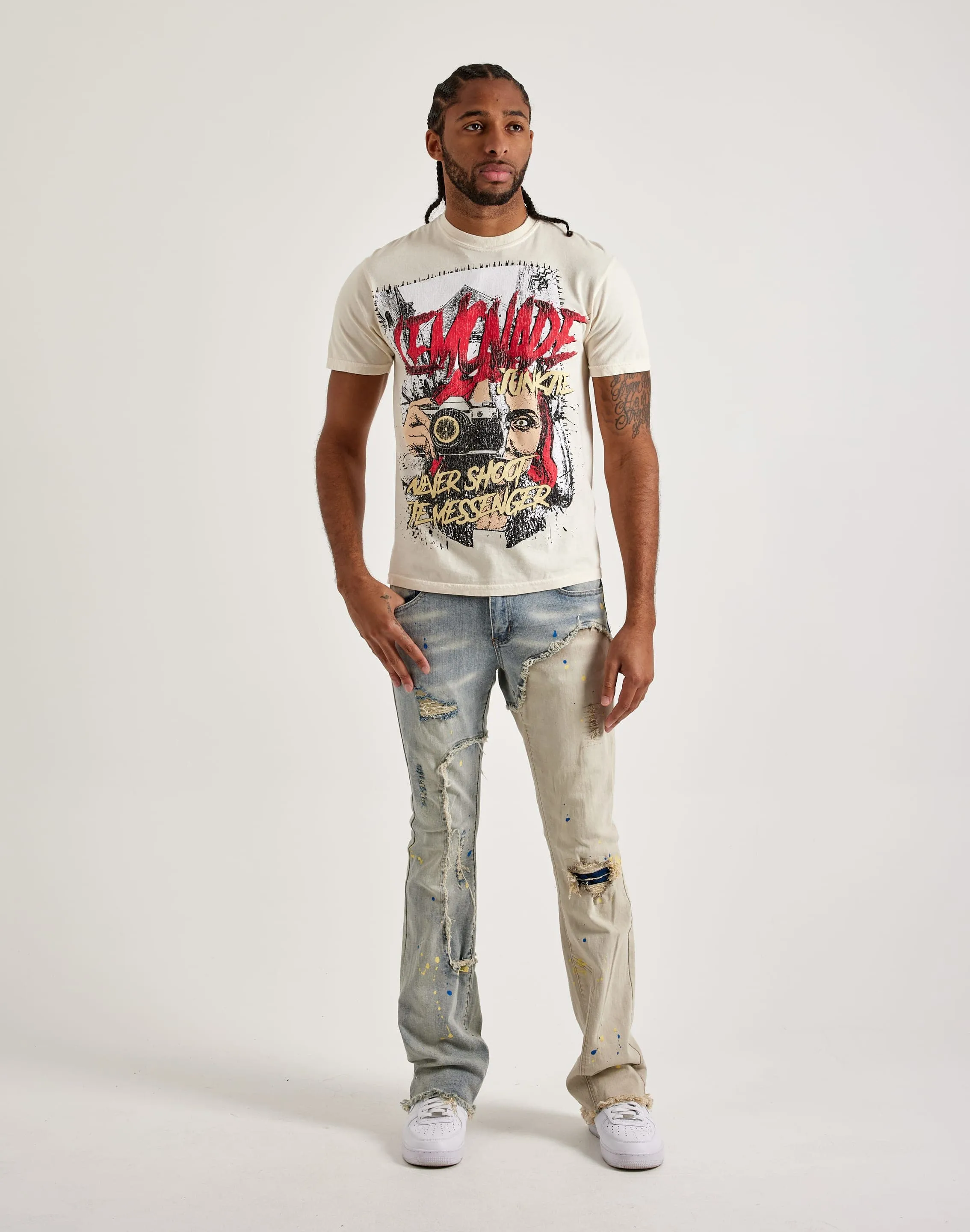 Eco Wear Lemonade Junkie Don't Shoot The Messenger Tee