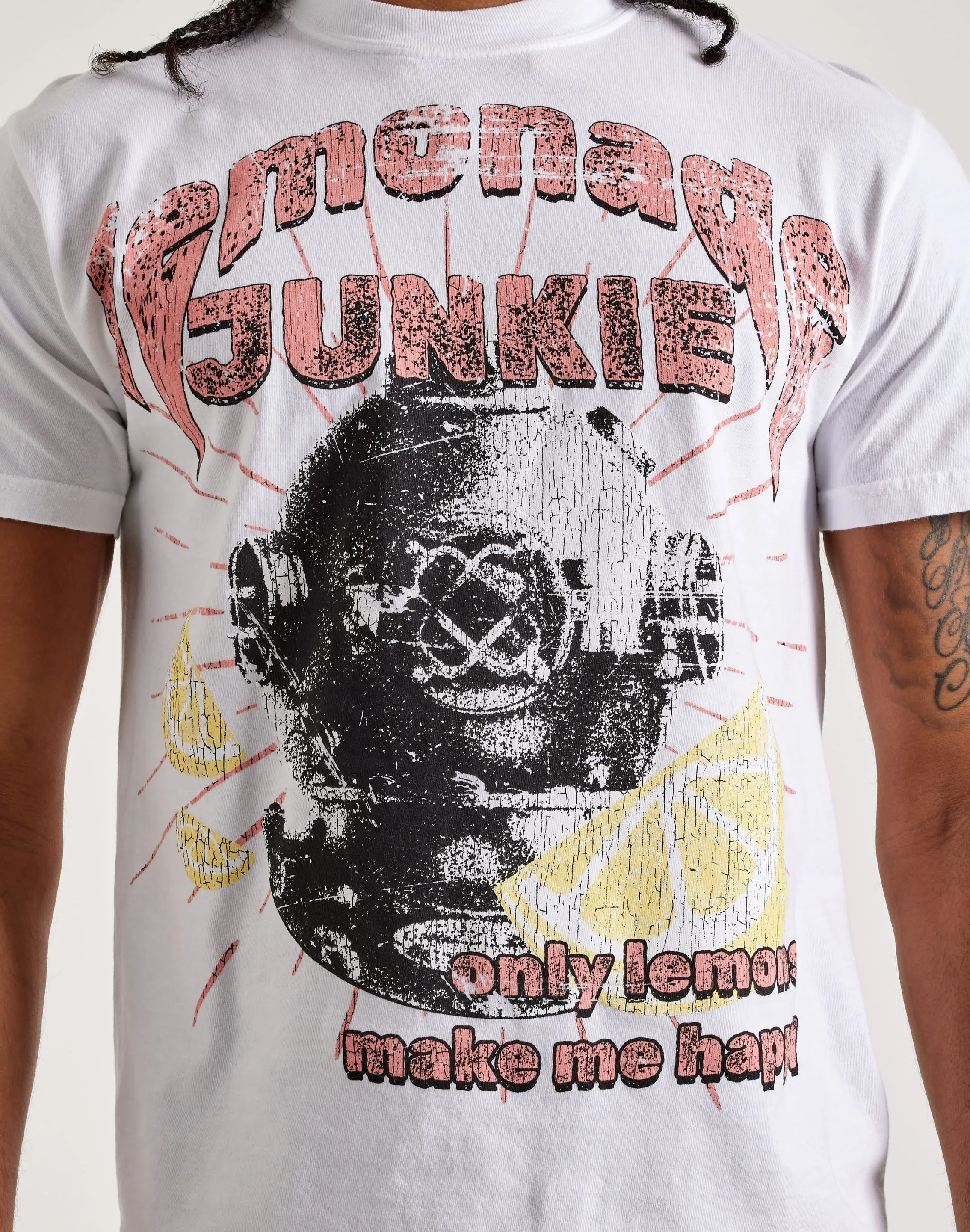 Lemonade Junkie Make Me Happy Tee Strong Edge Breathable mesh