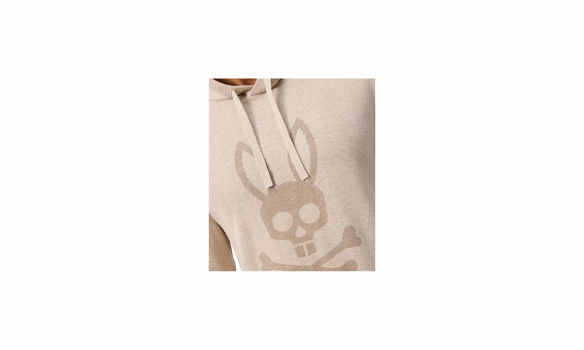 Leonard Printed Merino Blend Sweater Hoodie "BROWN"