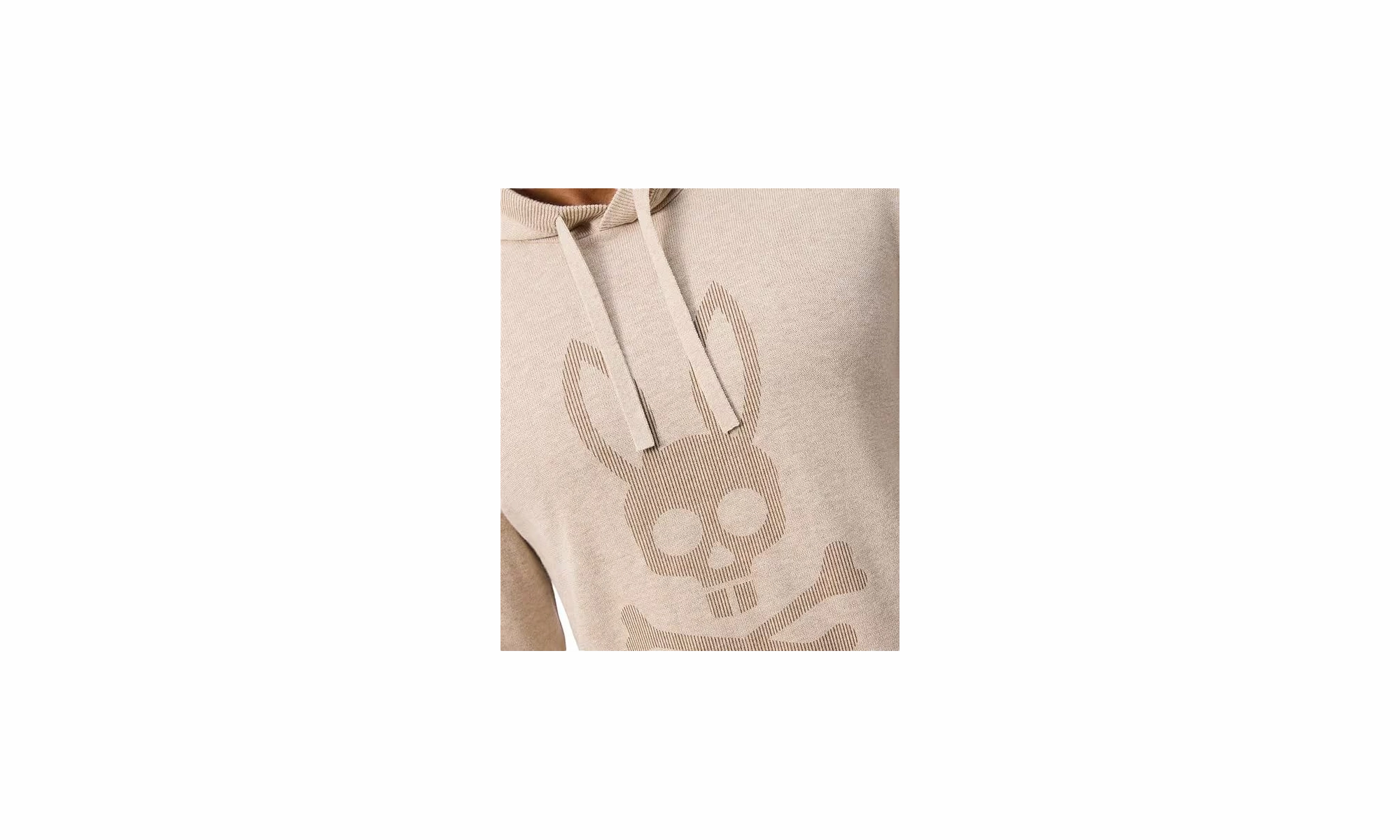 Leonard Printed Merino Blend Sweater Hoodie "BROWN"