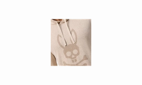 Leonard Printed Merino Blend Sweater Hoodie "BROWN"