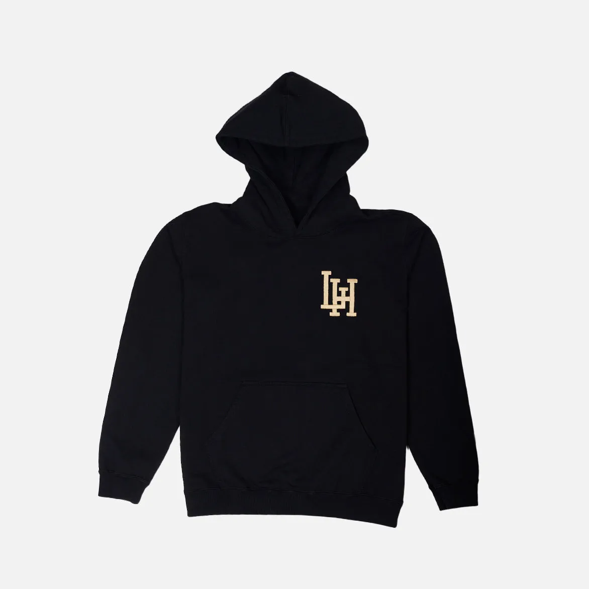 LH FUNDAMENTALS BY STANDARD ISSUE HOODIE - BLACK / TAN Seamless Design FlexibleMaterial