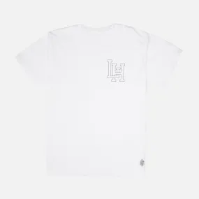 LH FUNDAMENTALS BY STANDARD ISSUE TEE - WHITE / BLACK Trans Glow TemperatureControlTechnology
