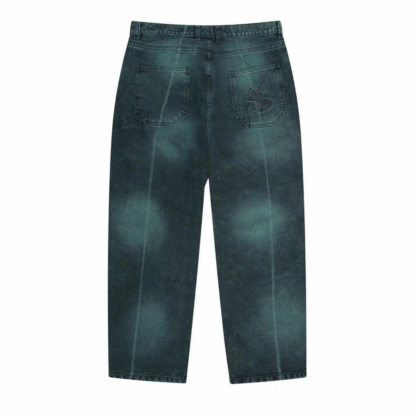 Yardsale Bleached Phantasy Jeans - Emerald Sustainable Beach Day