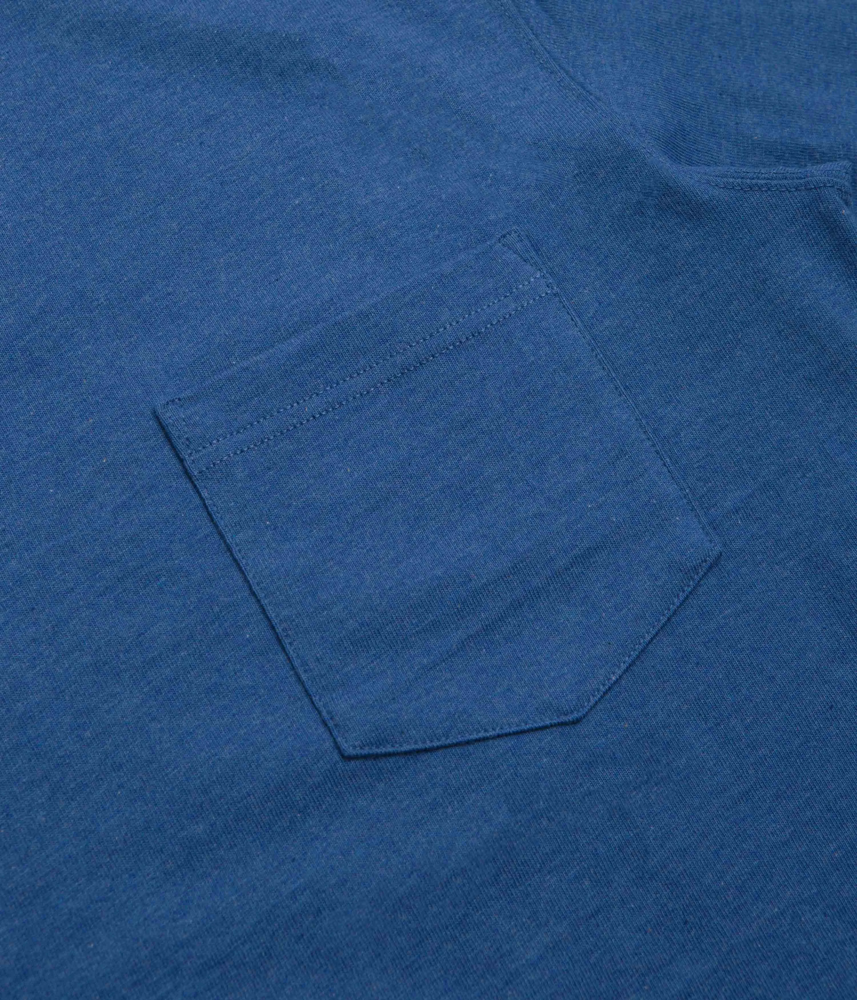 Neutral Tone shirring Snow Peak Recycled Cotton T-Shirt - Blue