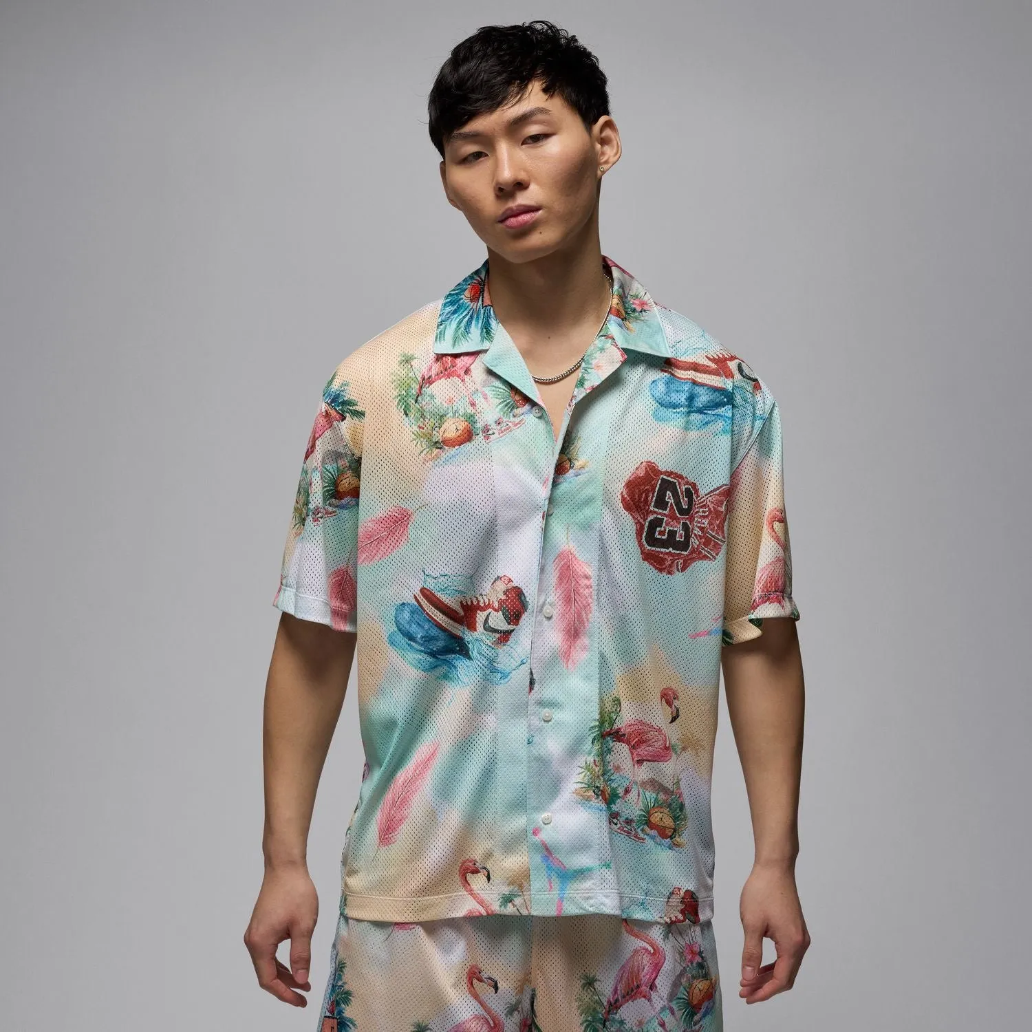 Zoom Proper MJ AOP Camp Shirt - Mens