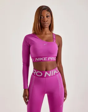 Nike Pro Shine Cropped Top ReflectiveTrimDetails Flexible Joints