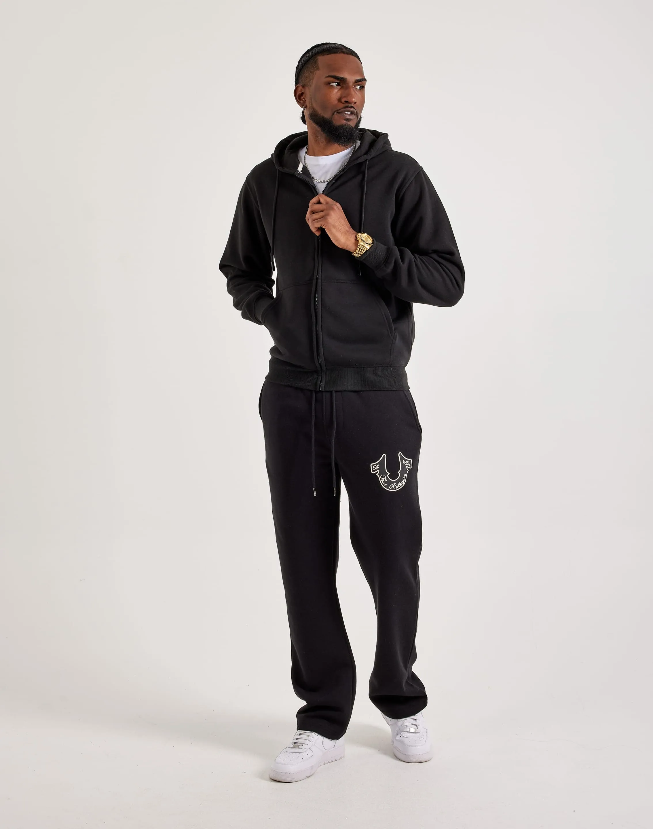 DH Essentials Basic Full-Zip Fleece Hoodie Eco Core Moon Cool