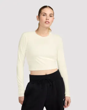 MoistureControl Fabric Nike Sportswear Chill Knit Slim Long-Sleeve Crop Shirt