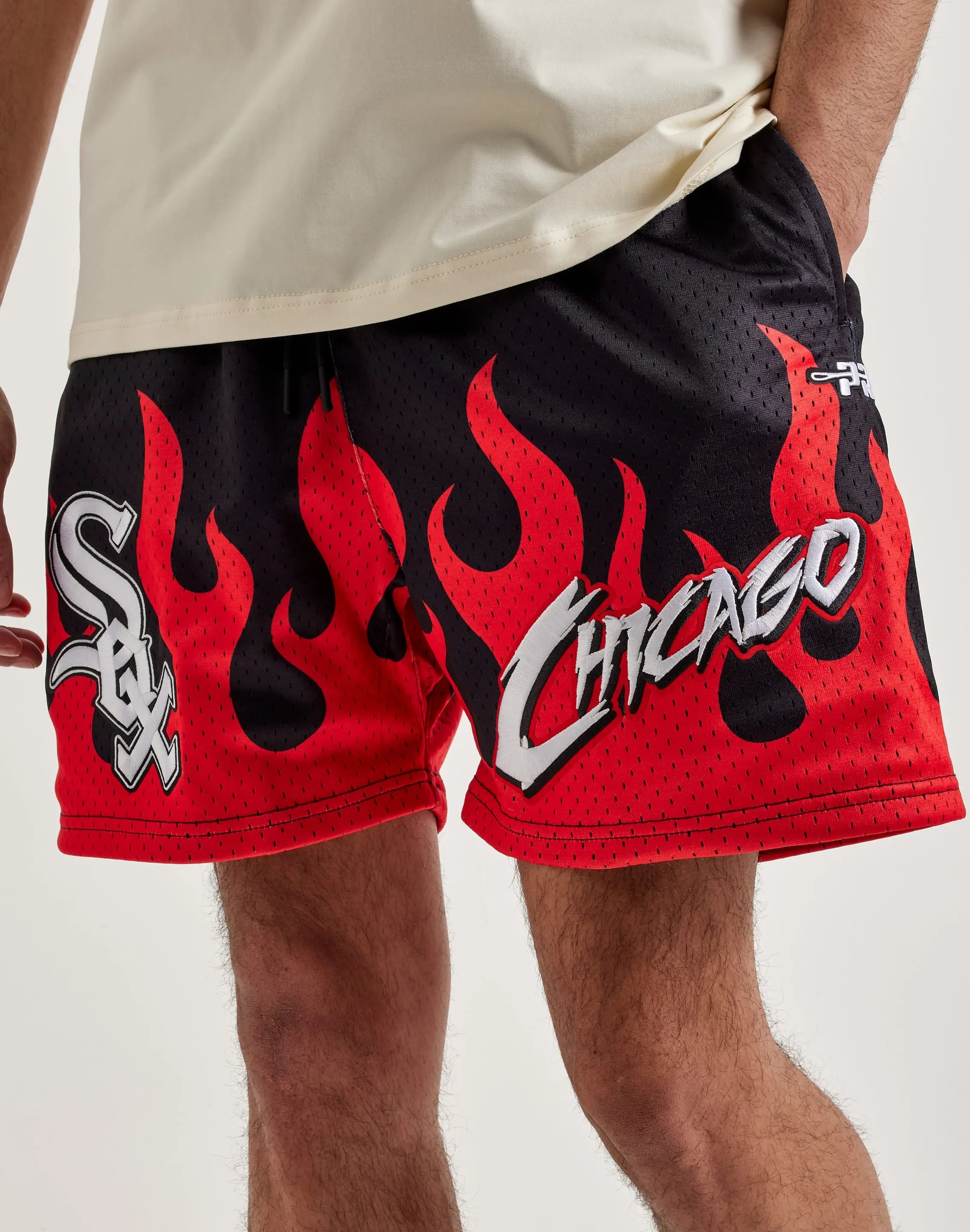Pro Standard MLB Chicago White Sox Flame Shorts Sustainable Manufacturing