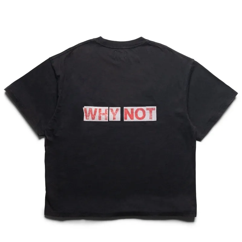 Honor The Gift What They Say Tee - Black Flatlock Seam Technique