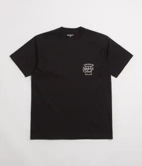 Carhartt Fragments Pocket T-Shirt - Black / White semi-formal style hostel event