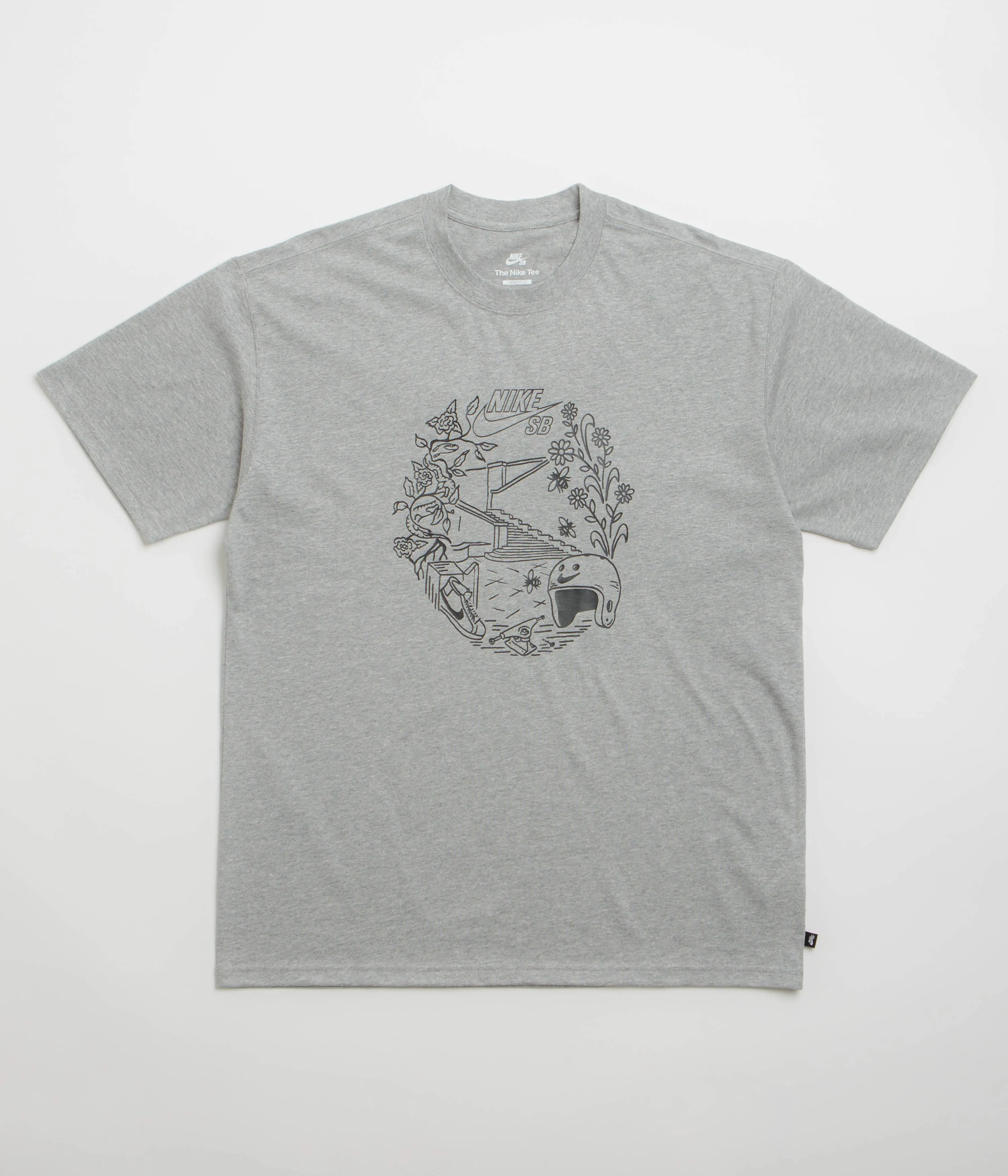 fashionability Airbnb event Nike SB Skatespot T-Shirt - Dark Grey Heather