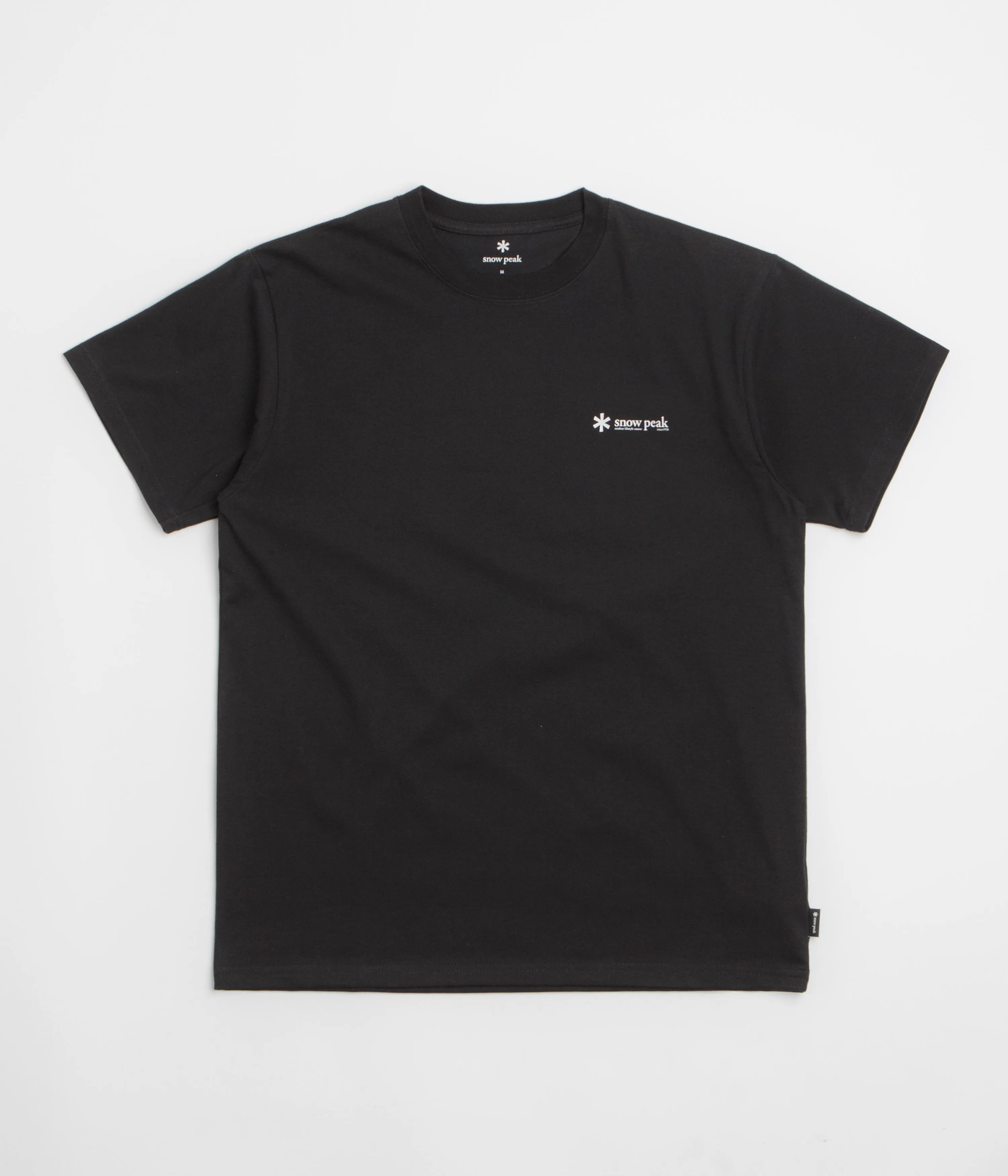 Camping site Snow Peak Chest Logo T-Shirt - Black