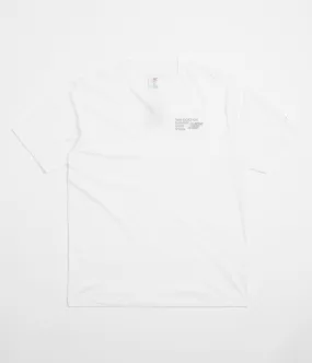 New Balance Numeric Small Logo T-Shirt - White gym clothes Ruffled edges