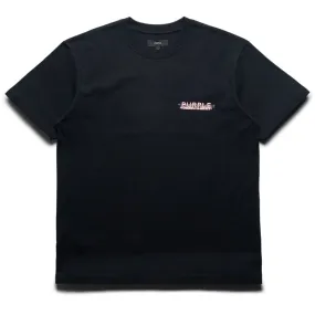 Purple Brand Scattered Wordmark Tee - Black Multi Directional Stretch