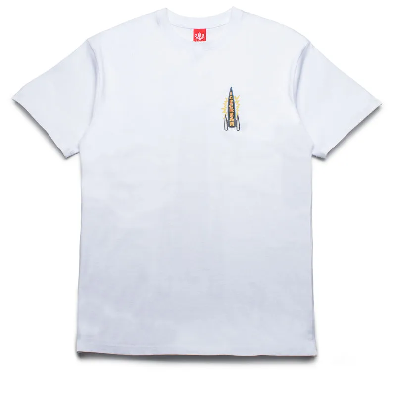 adults Ice Cream Rocket Boy Tee - White