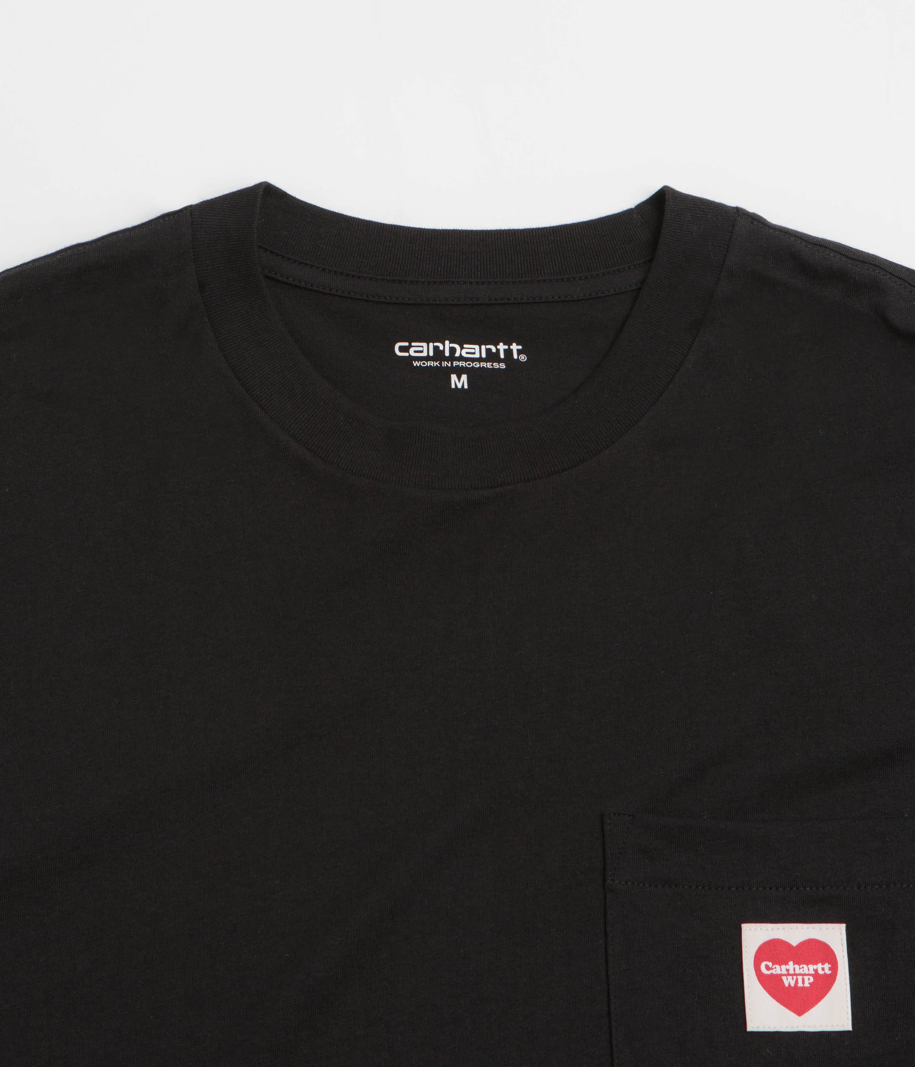 swim shorts silhouette Carhartt Pocket Heart T-Shirt - Black / Red