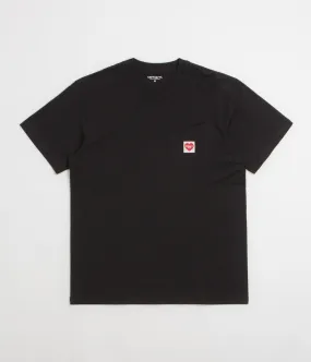 one-piece Carhartt Pocket Heart T-Shirt - Black / Red