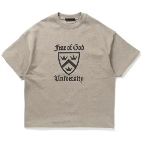 Fear Of God Essentials Heavy Crewneck Tee - Heather Gray Theatre