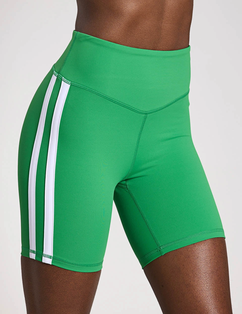 Sam Short 5.5 - Kelly Green/White embroidery work