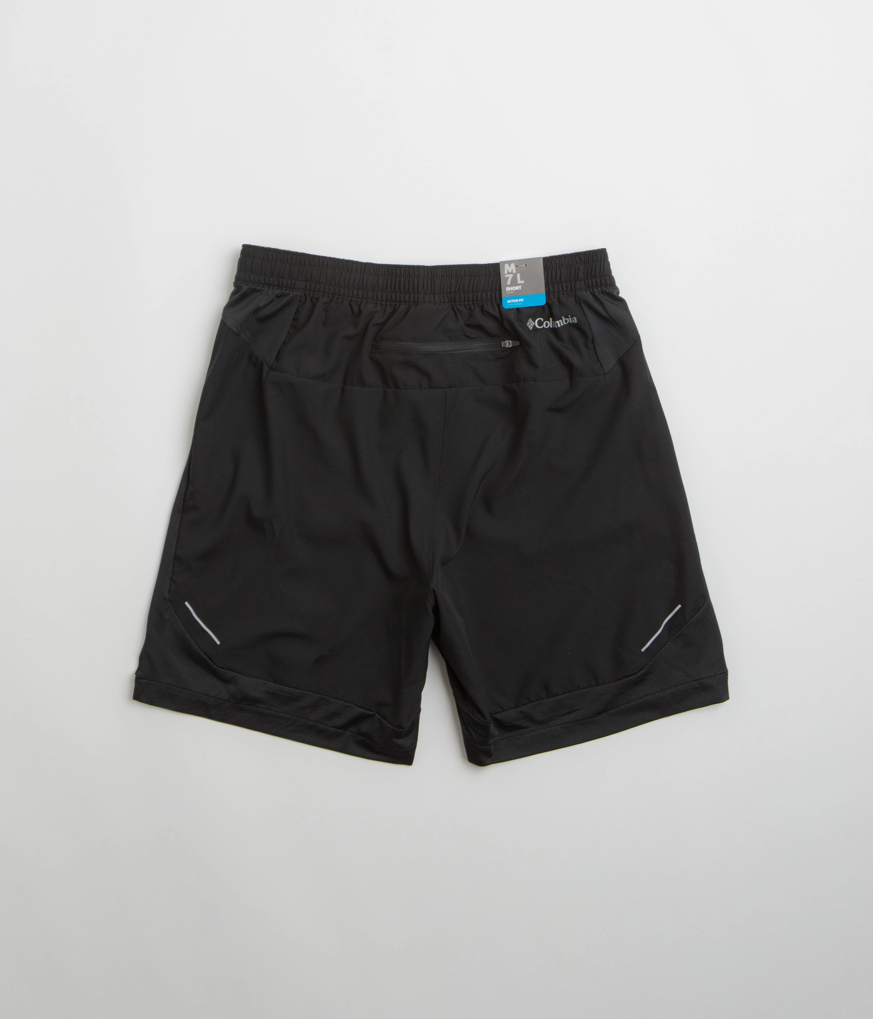 Regular Fit Versatile Wear Columbia Three Pitch 7" Shorts - Black