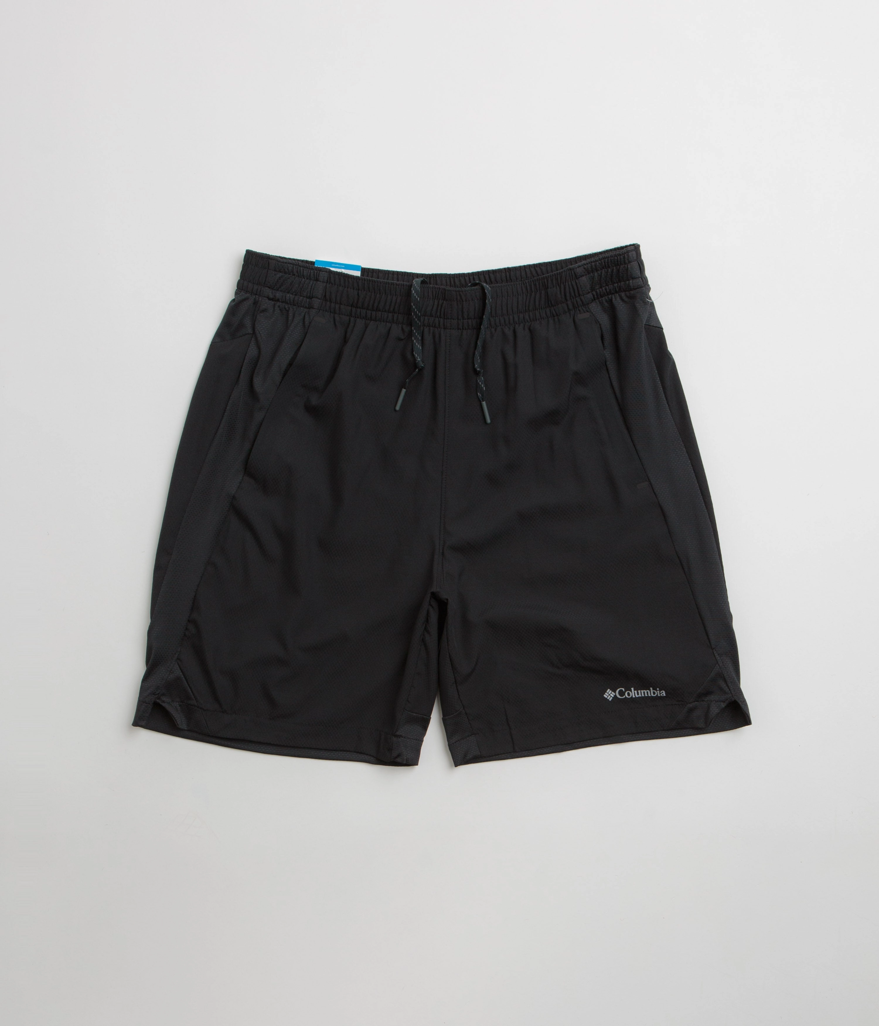 Columbia Three Pitch 7" Shorts - Black Organic Cotton Dual Zone Ventilation