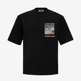 Muse Edge ALMOST GODS | ALMOST GODS ARCANA JACQUARD PATCHED TEE { BLACK