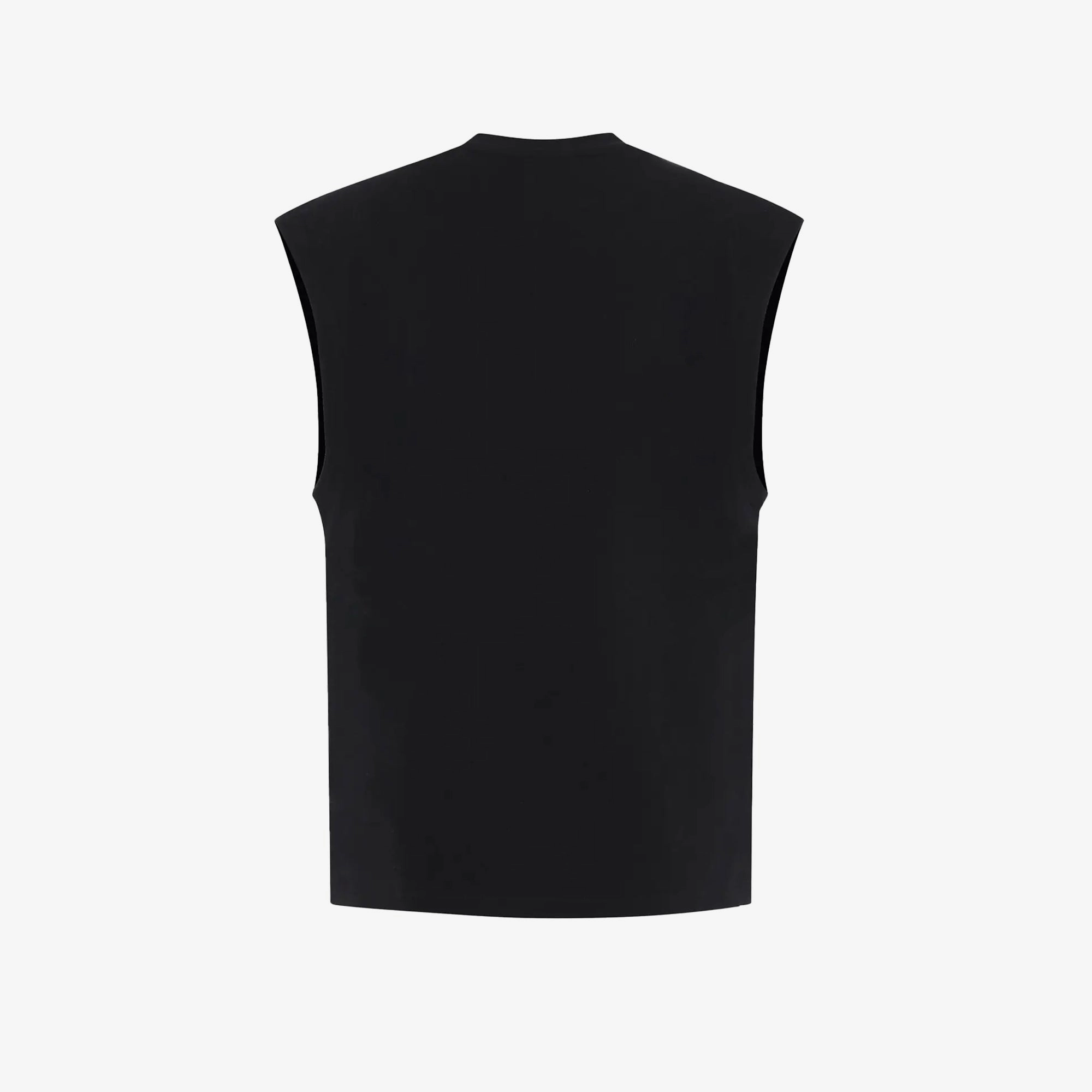 ALMOST GODS | EST 2018 SLEEVELESS TEE { BLACK FlexibleWaistband