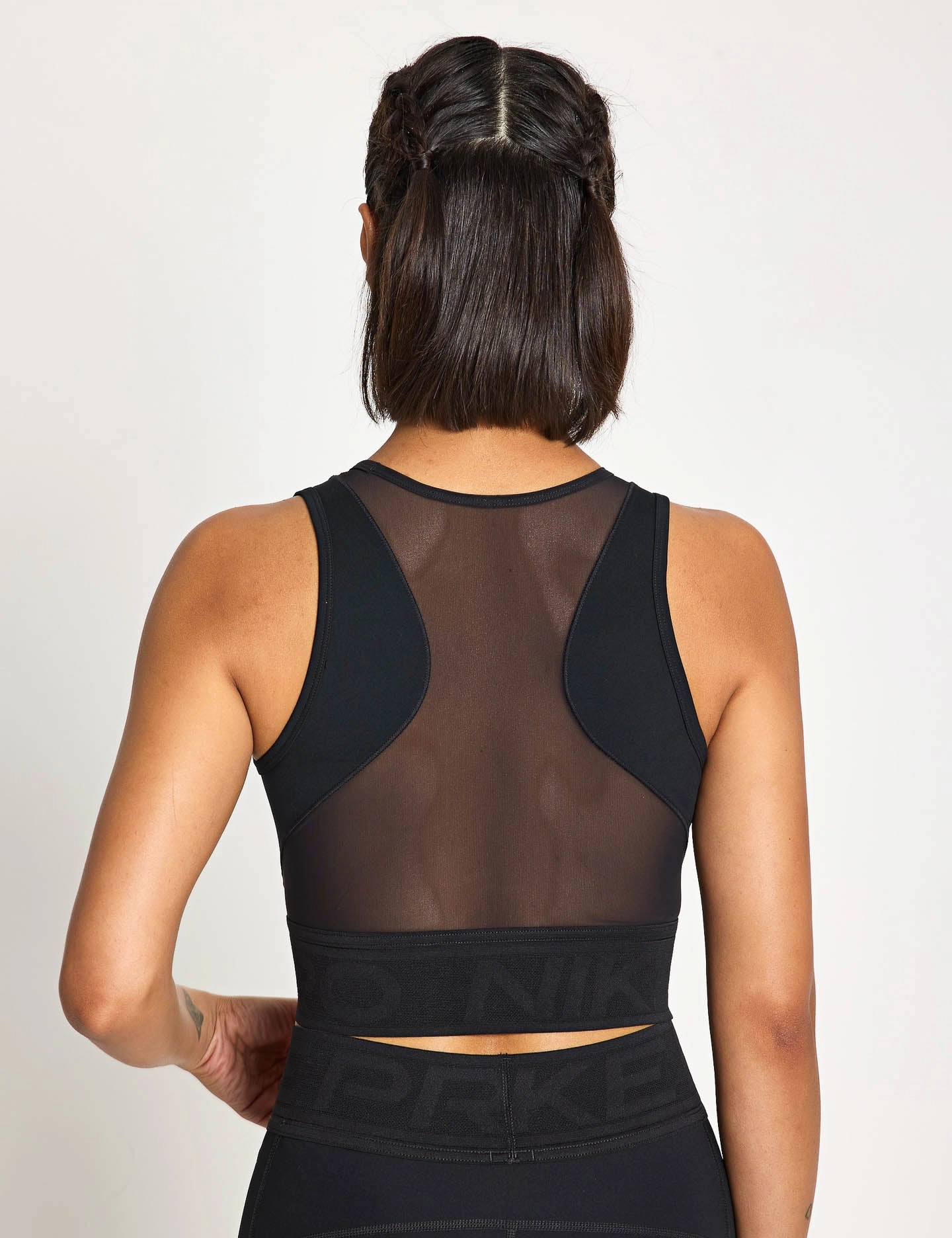 Efficient Pro Dri-FIT Cropped Tank Top - Black/White