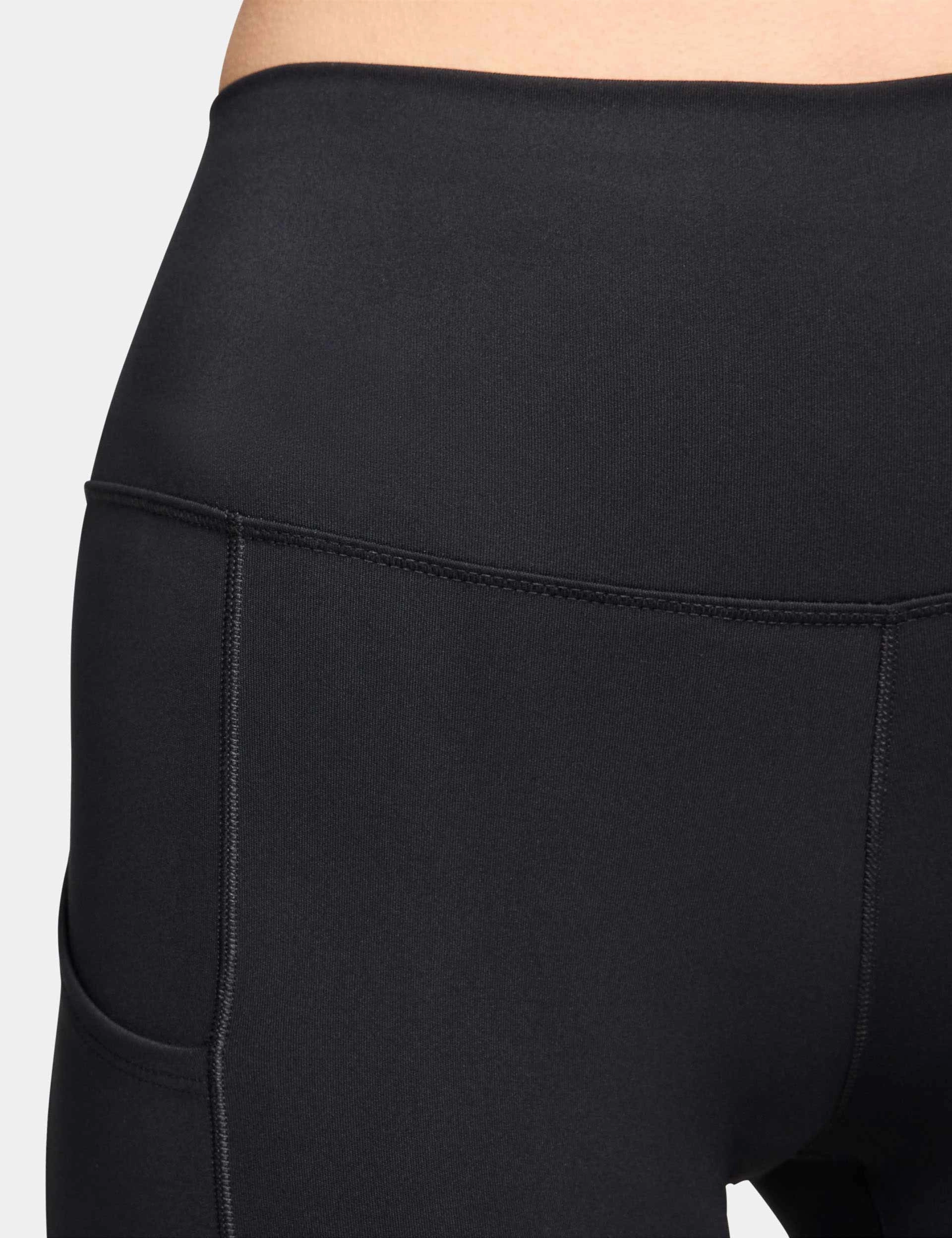 One High Waisted 8" Biker Shorts - Black Sports Comfort Anti Pilling Fabric
