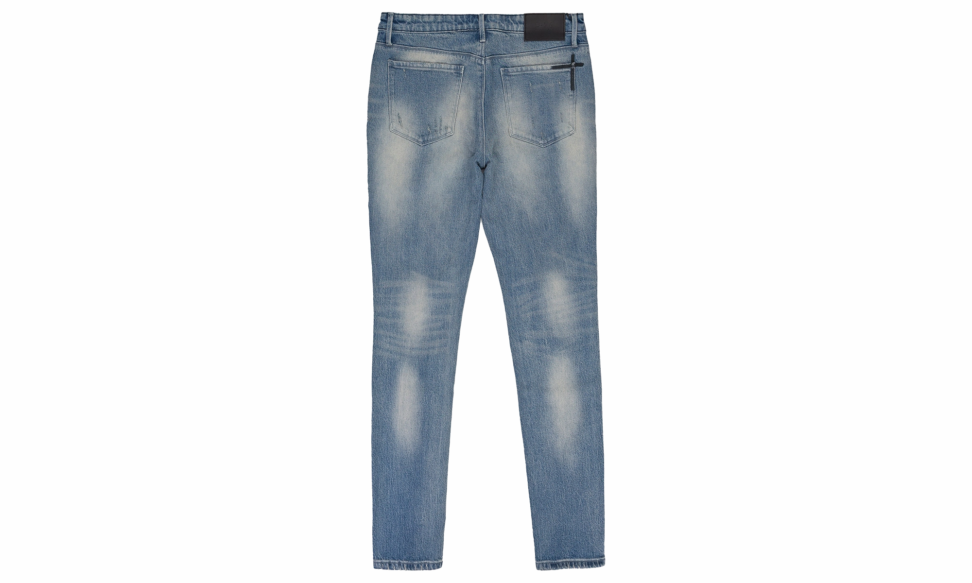 LIGHT WASH DISTRESSED SKINNY JEANS "Blue" Timeless Piece