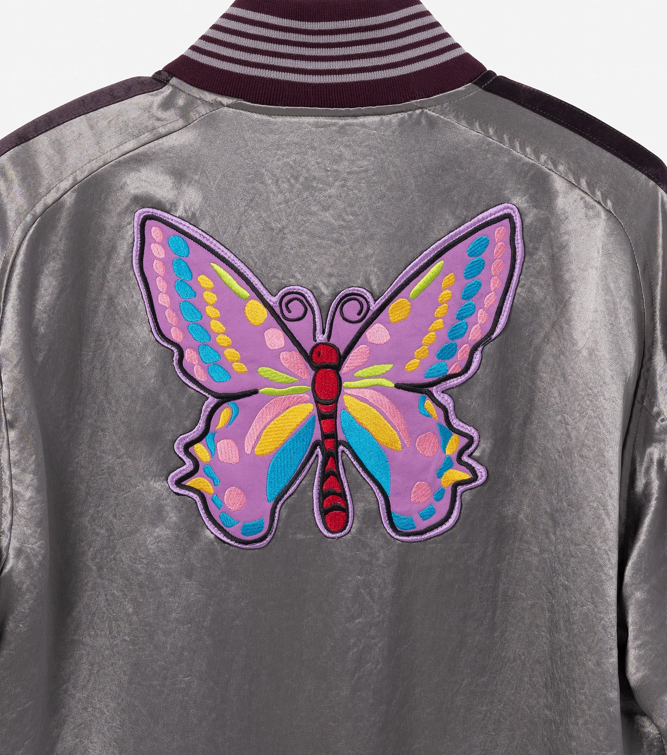Sateen Award Jacket (Grey) Sporty Touch Seasonal Trend