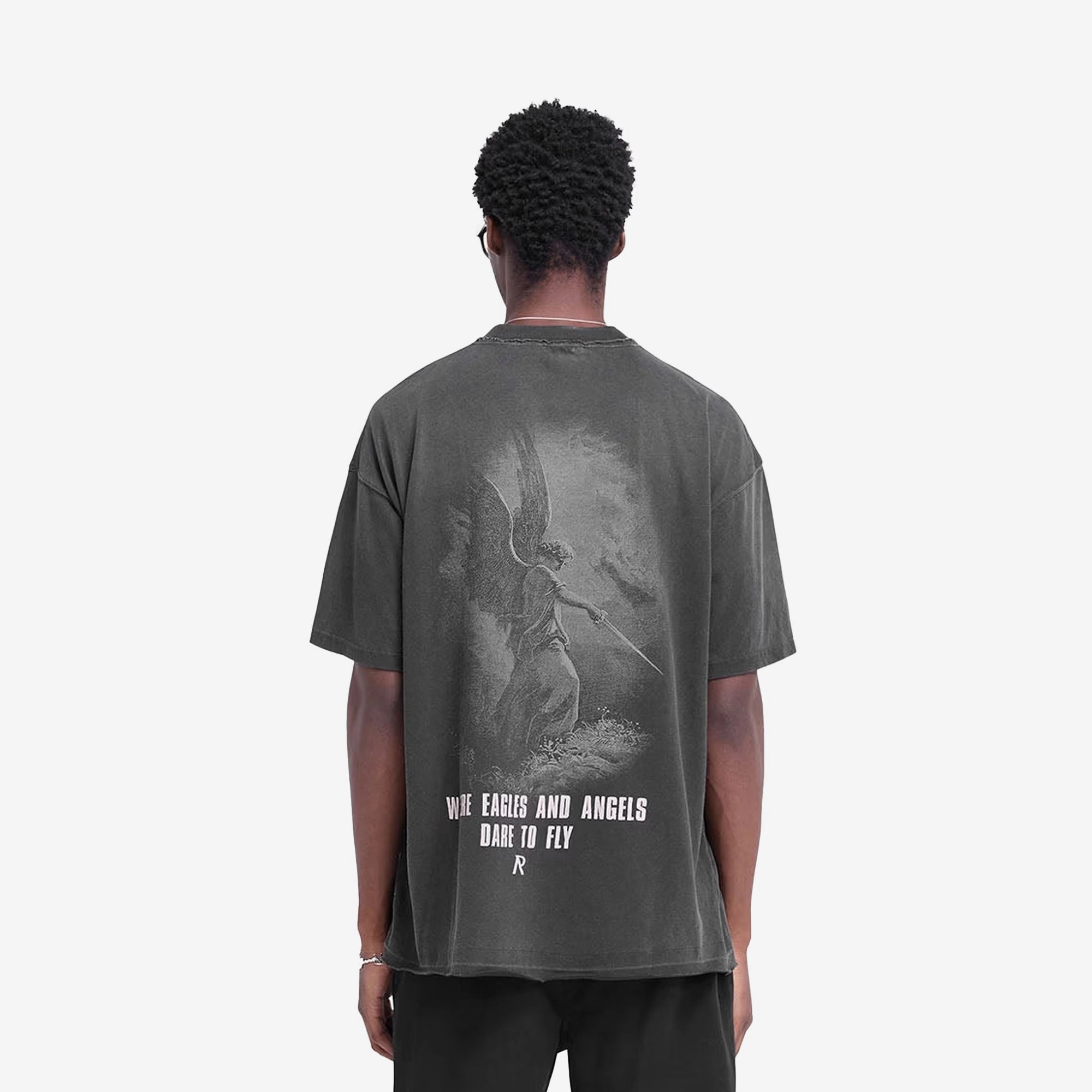 REPRESENT | GODSPEED T-SHIRT { AGED BLACK Kid Play Antibacterial Finish