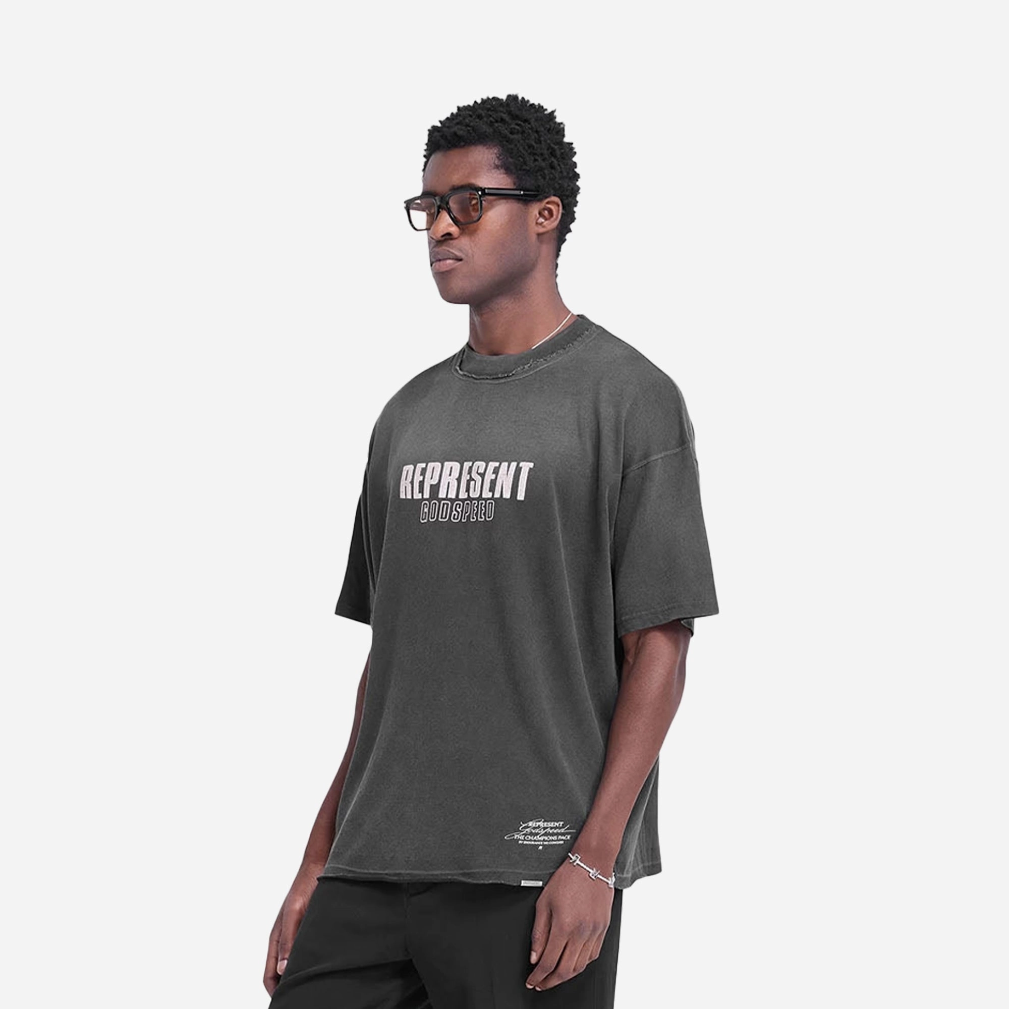 REPRESENT | GODSPEED T-SHIRT { AGED BLACK Urban Chic