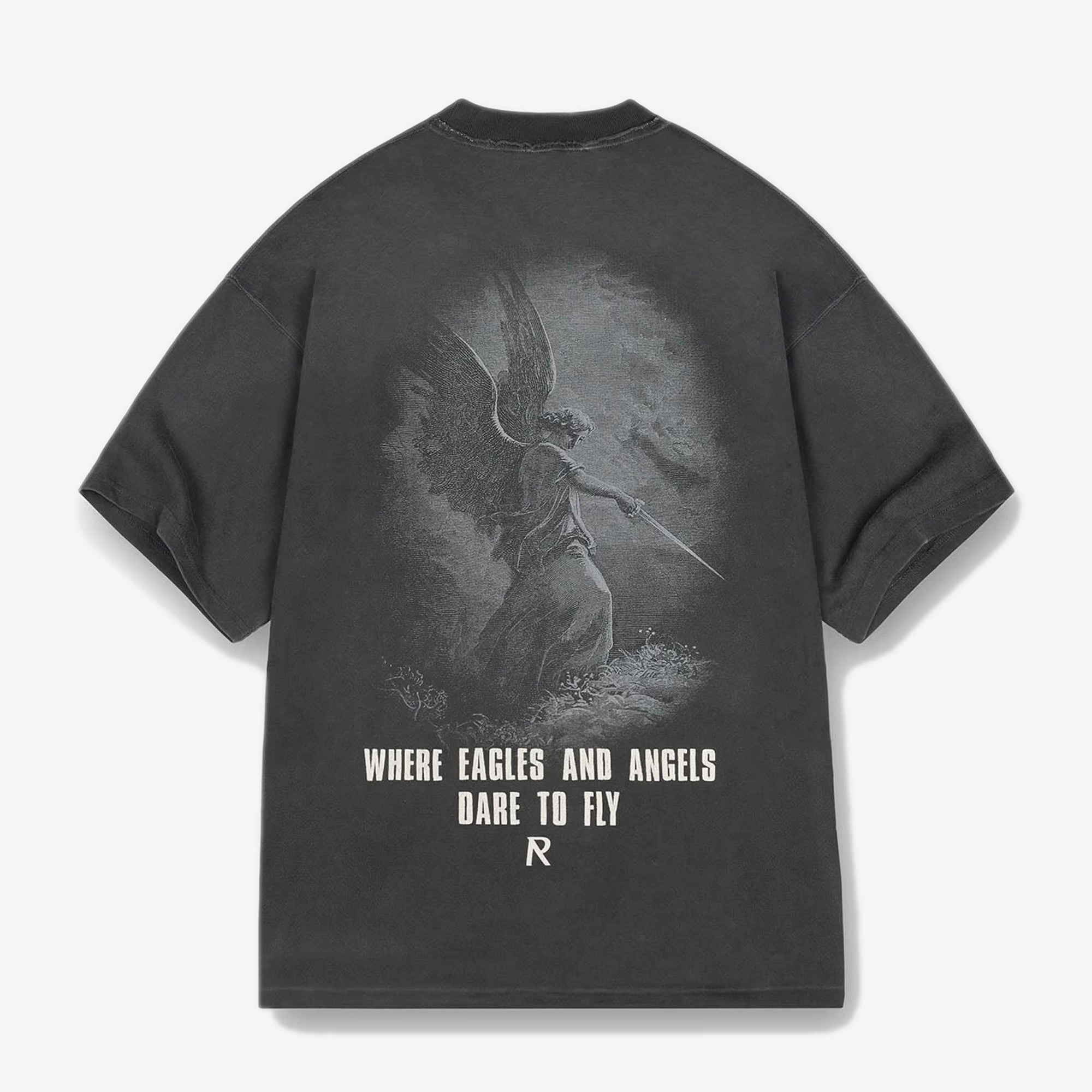 REPRESENT | GODSPEED T-SHIRT { AGED BLACK Concert Vibe Breathable fabric