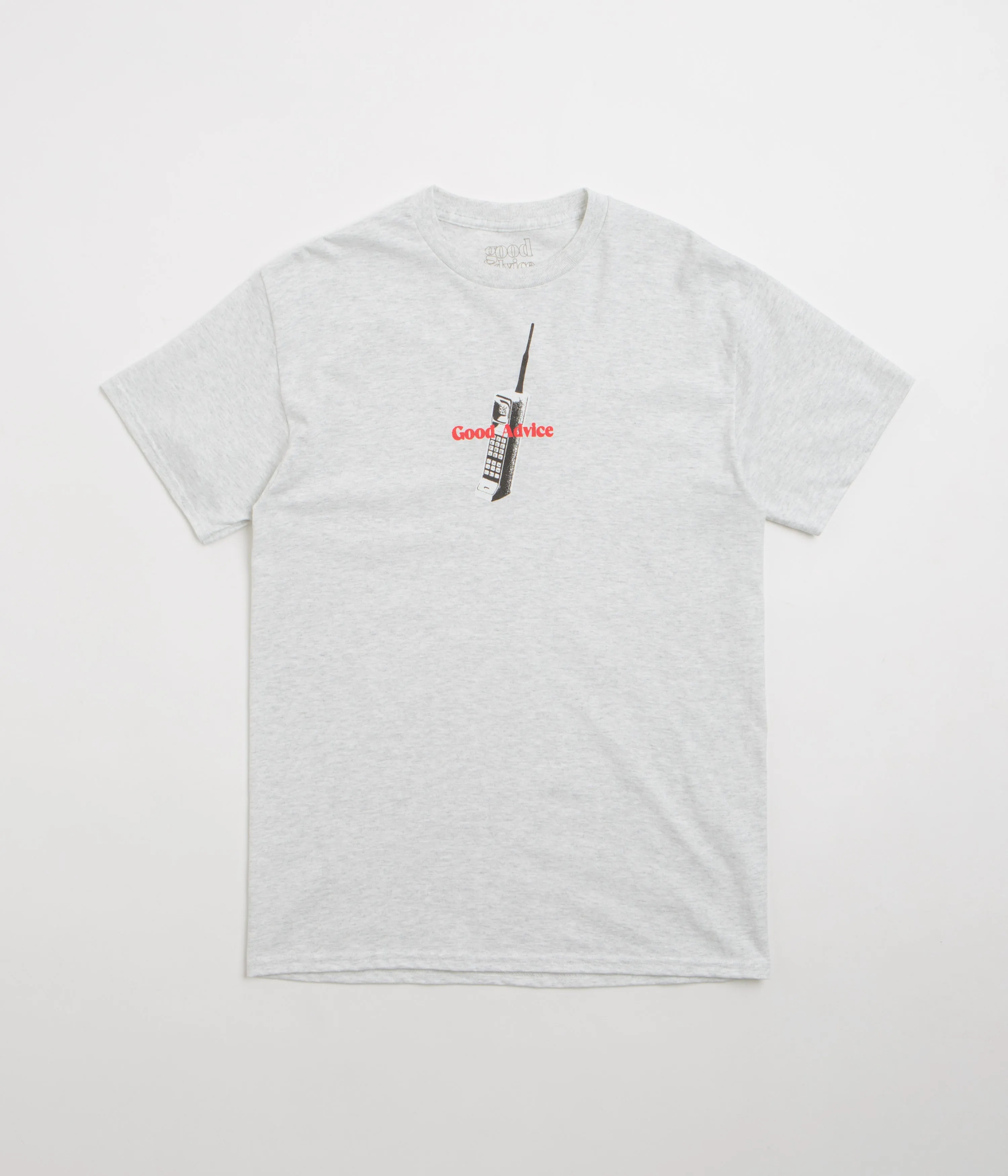 Good Advice Chat Line T-Shirt - Ash stretchy fabric
