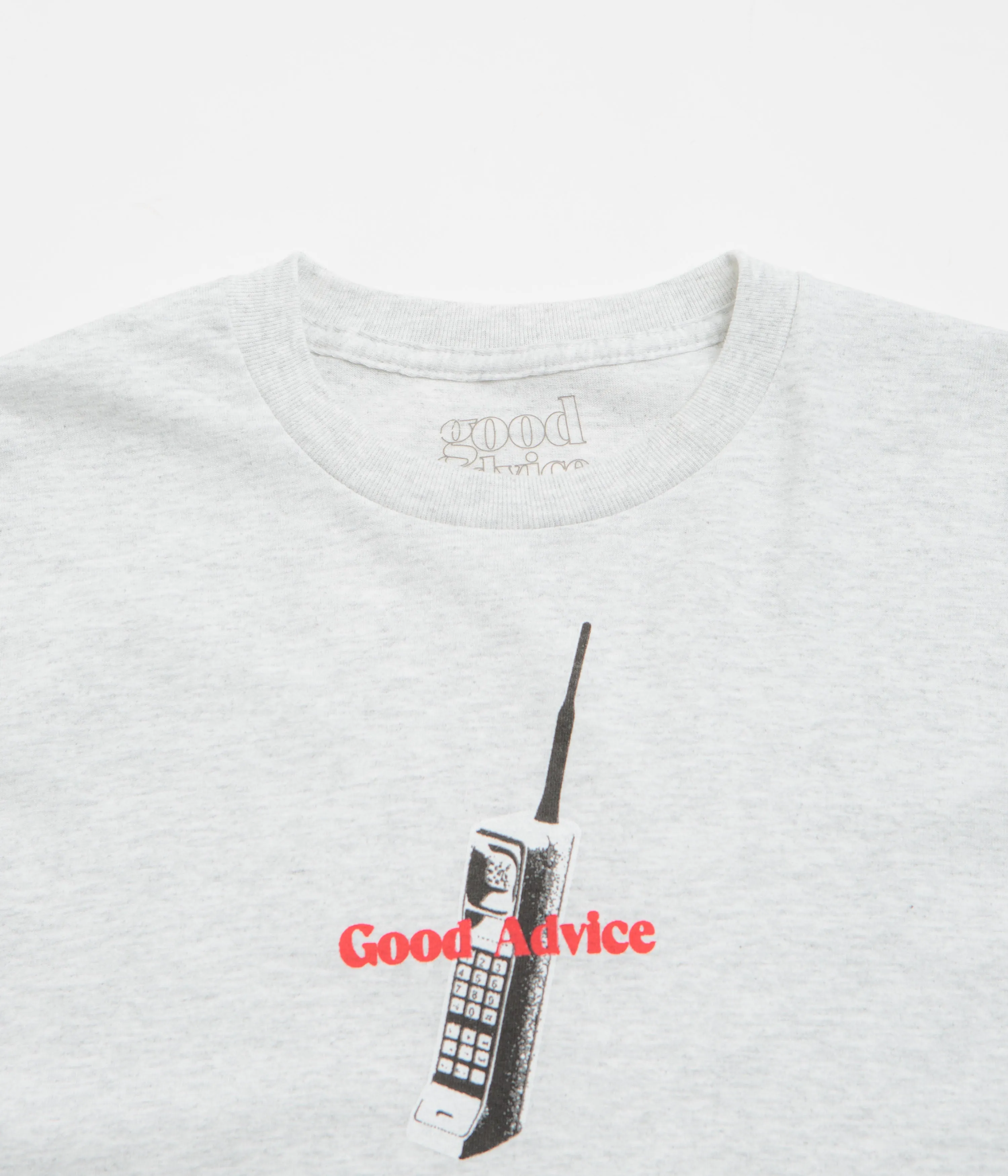 straight legs museum Good Advice Chat Line T-Shirt - Ash